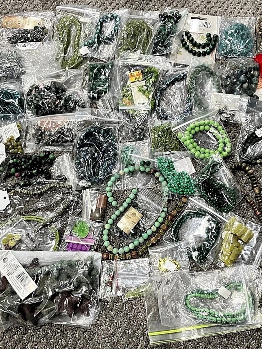 Assorted Green Bead Lot NWT #1